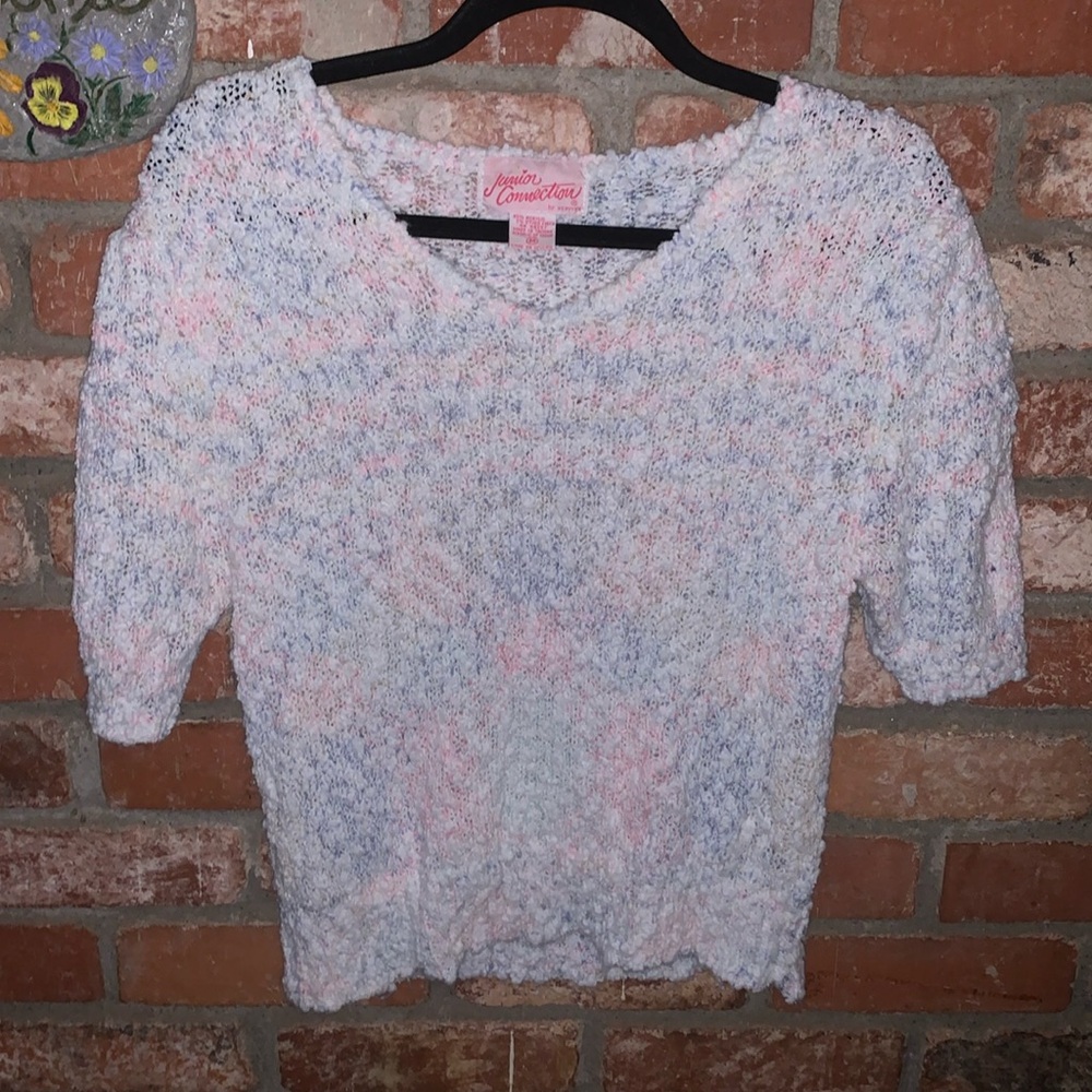Junior Connection By Mervyn's fuzzy sweater vintage 80s